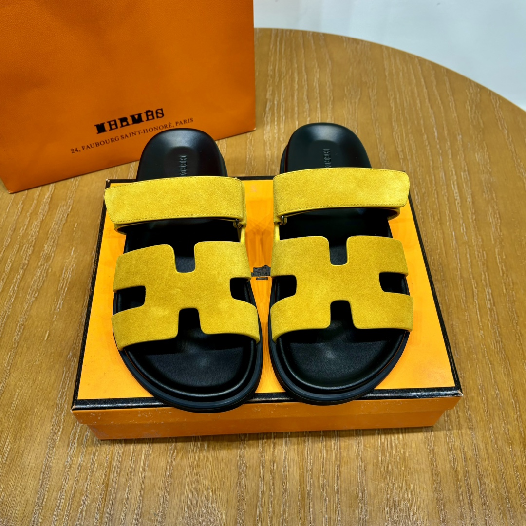 Hermès Chypre leather sandals （Replica）