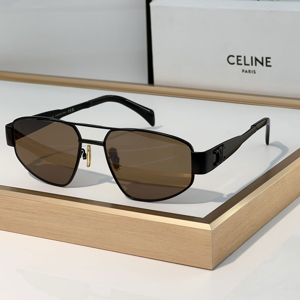 Celine  Metal logo Pattern  sunglasses Top quality （Replica）