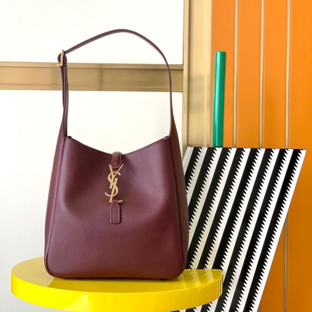 SAINT LAURENT YSL Le 5 à 7 Leather Shoulder Bag