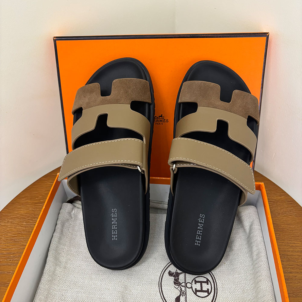 Hermès Chypre leather sandals （Replica）