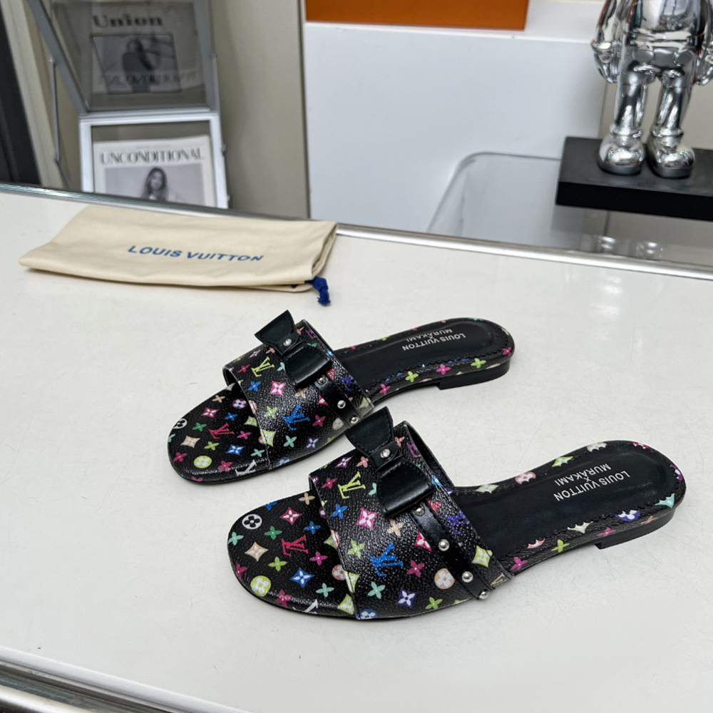 Louis Vuitton x Murakami  6AM Flat Sandals (Replica)