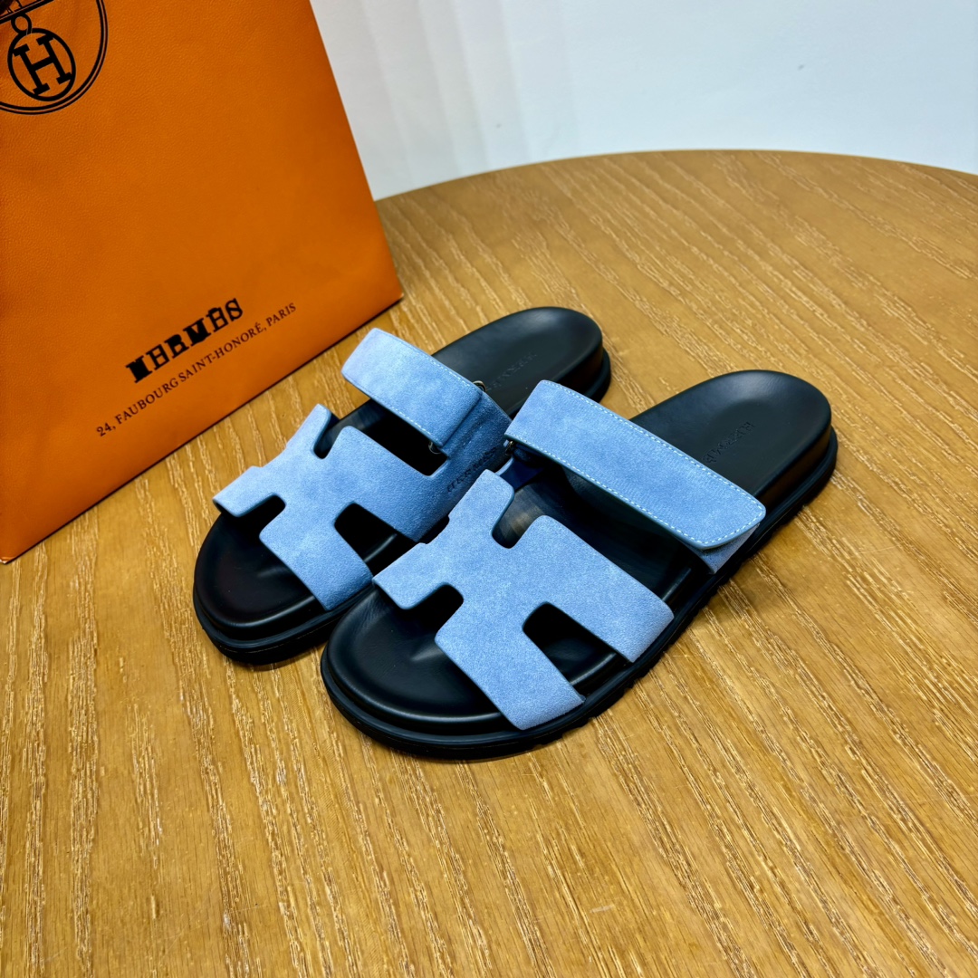 Hermès Chypre leather sandals（Replica）