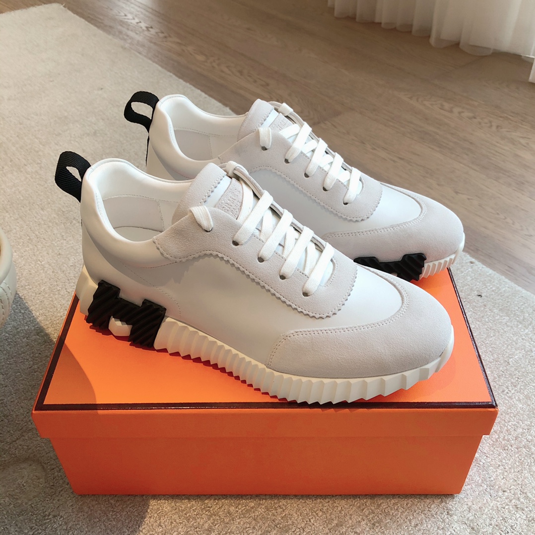 Hermes-trainers 2024 giga Leather low trainers  (Replica)
