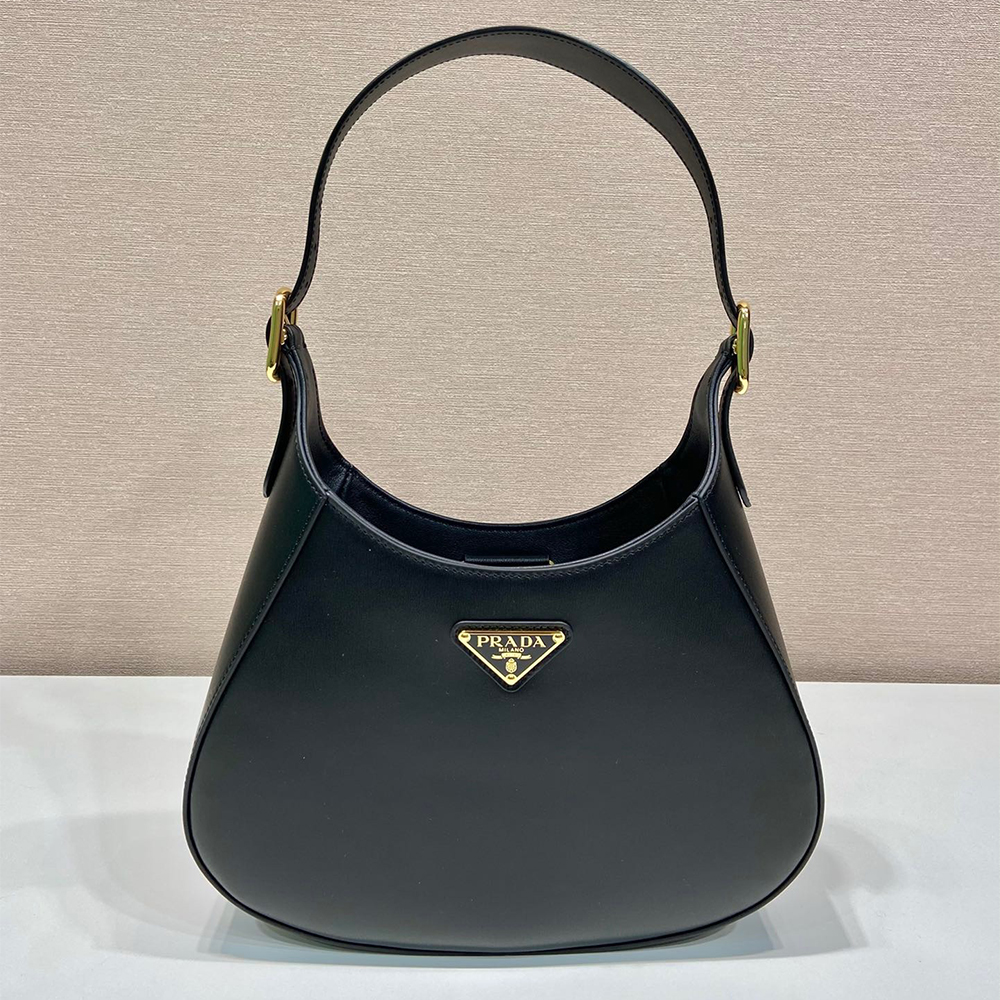 PRADA Calfskin Hobo Bag Shoulder Bag (Replica)