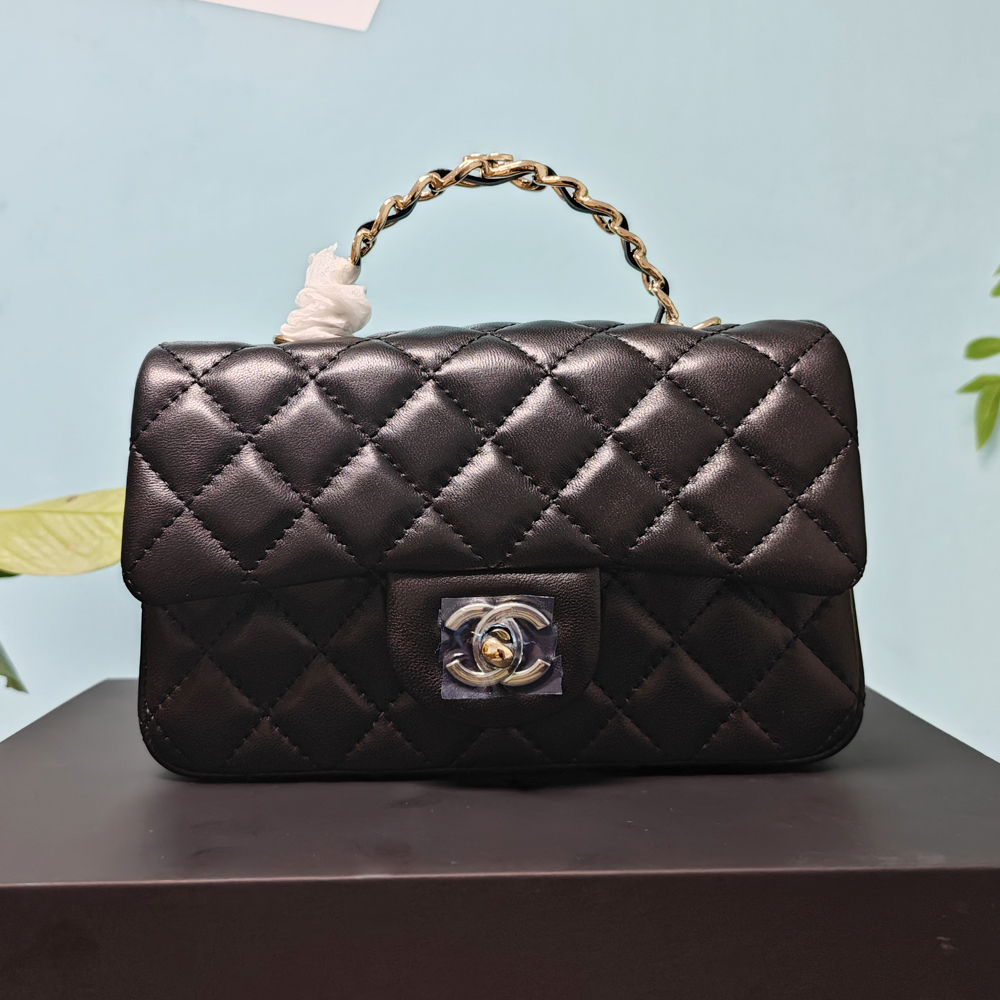 Chanel   bag with handle and flap bags （Replica）