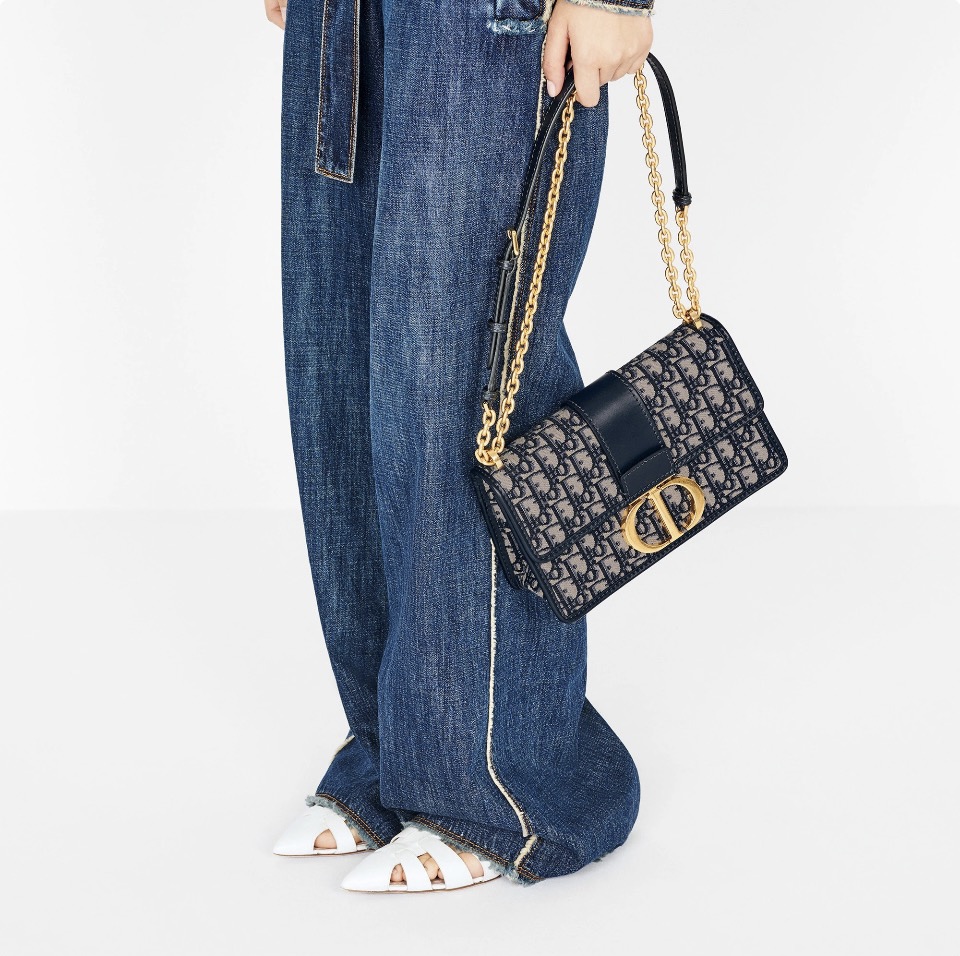 DIOR Oblique 30 Montaigne Flap Bag(Replica)