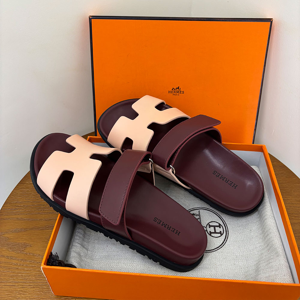 Hermès Chypre leather sandals （Replica）
