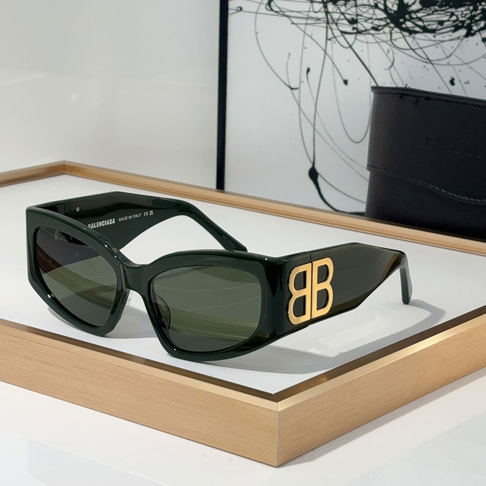 Balenciaga Mirror leg Logoo Aviator Sunglasses Top quality (Replica)