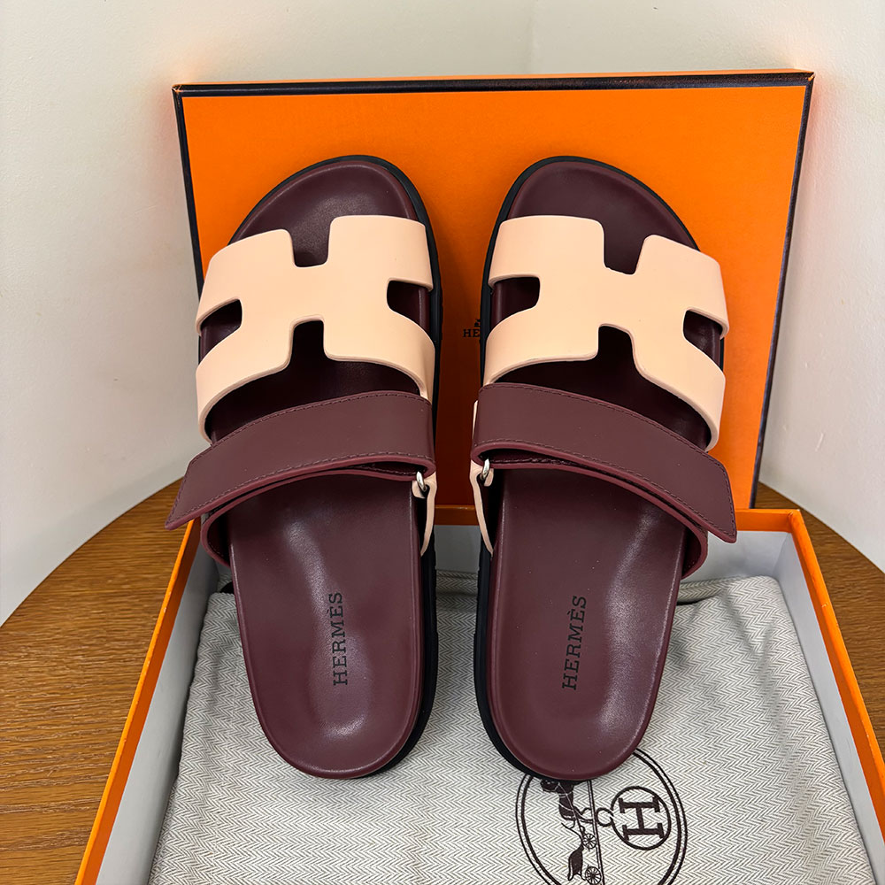 Hermès Chypre leather sandals （Replica）