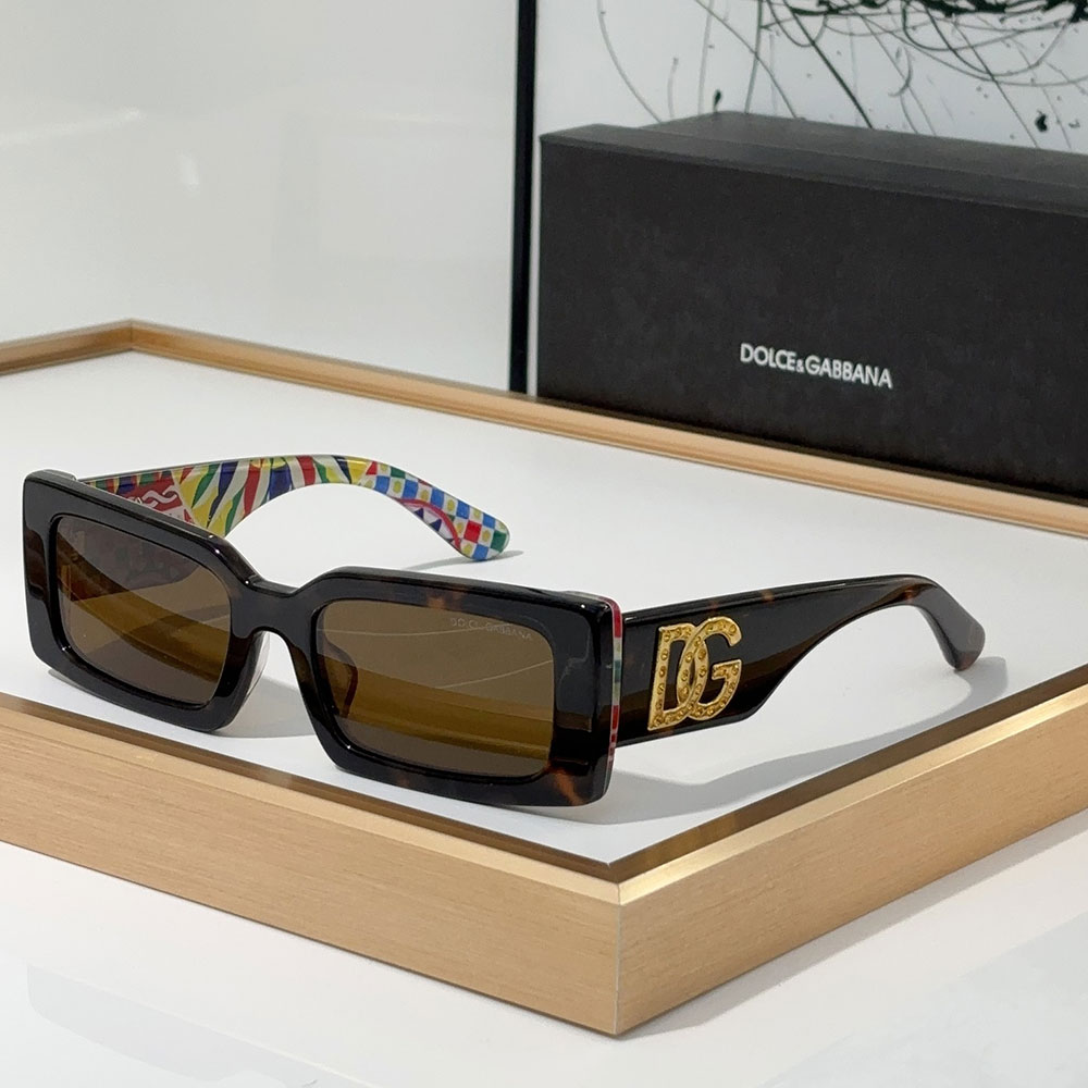 DOLCE & GABBAN DG Small Box Logo Mirror leg Sunglasses Top quality (Replica)