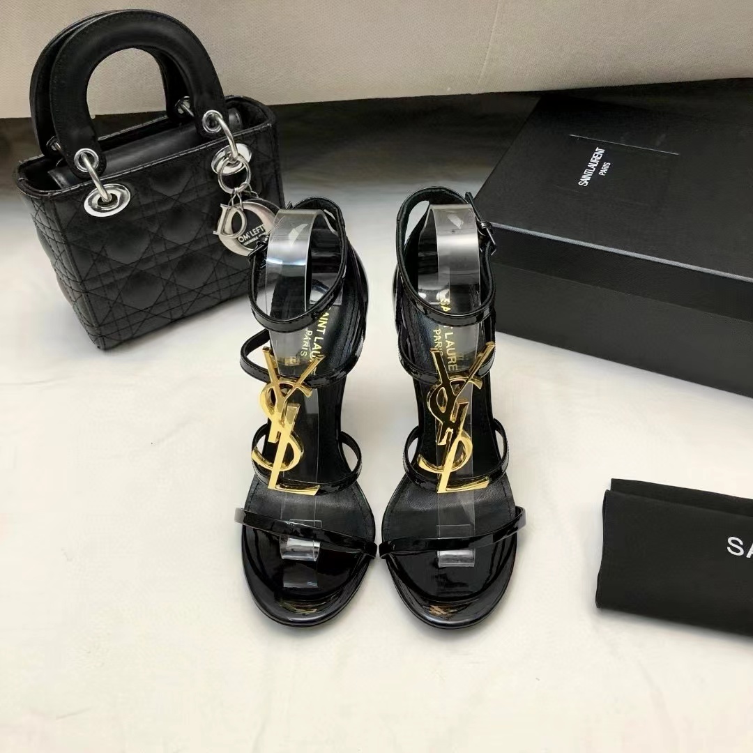 Saint Laurent YSL Cassandra 10.5cm Slide Sandal (Replica)