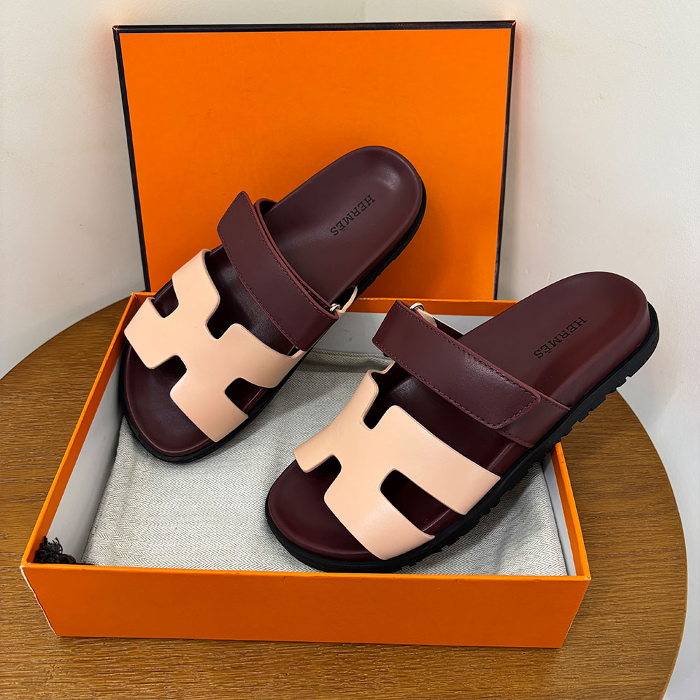 Hermès Chypre leather sandals （Replica）