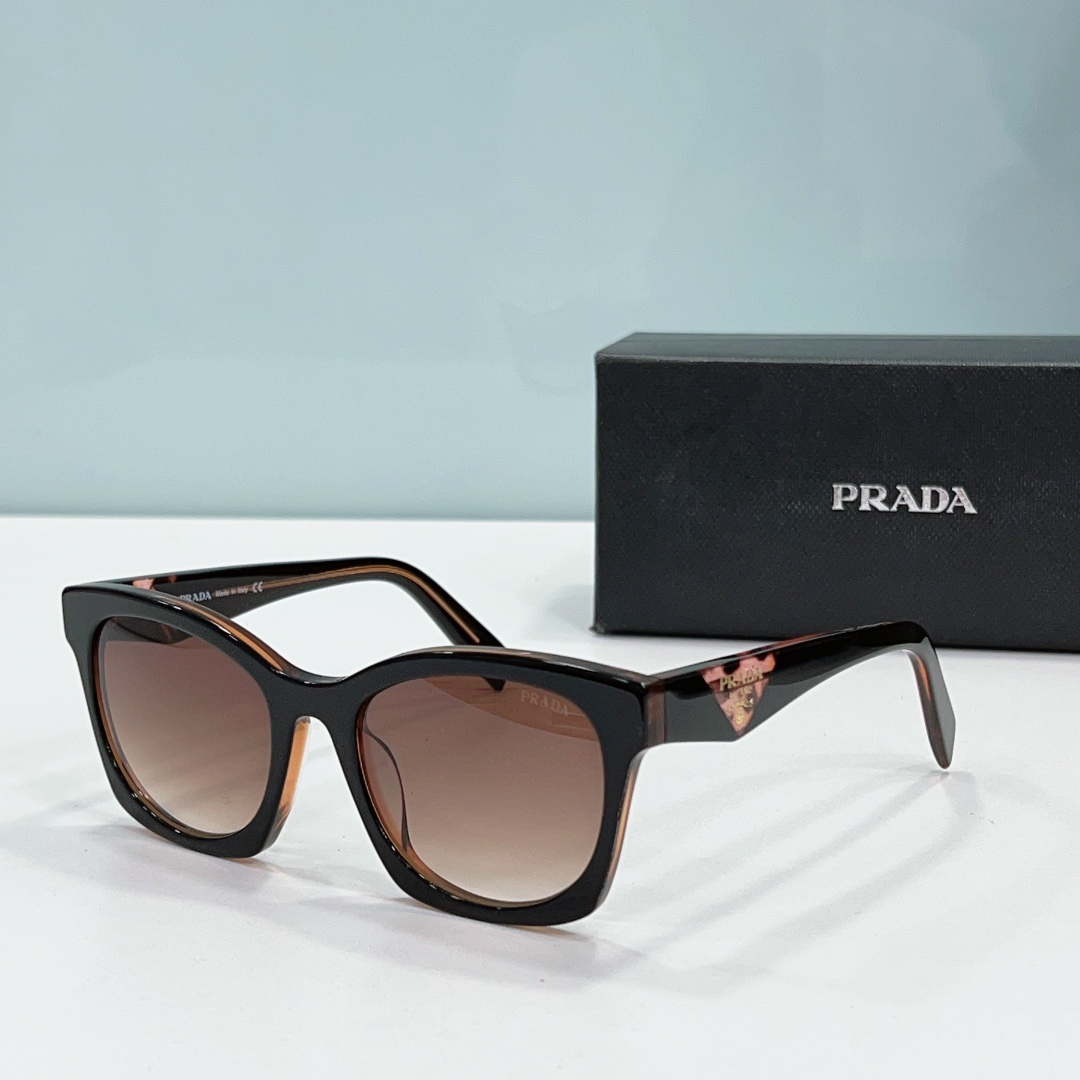 Prada Mirror leg print Logo  sunglasses Top quality （Replica）