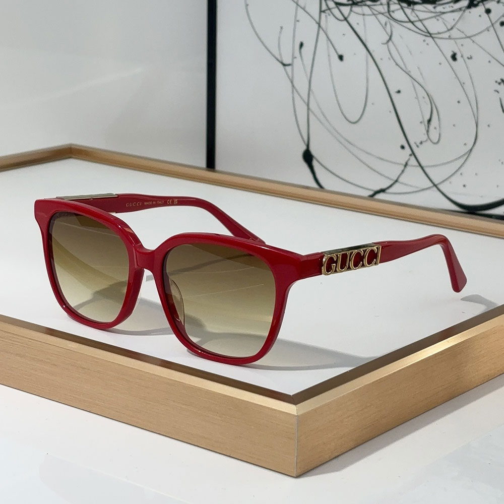 Gucci  Mirror leg Logo sunglasses Top quality （Replica）