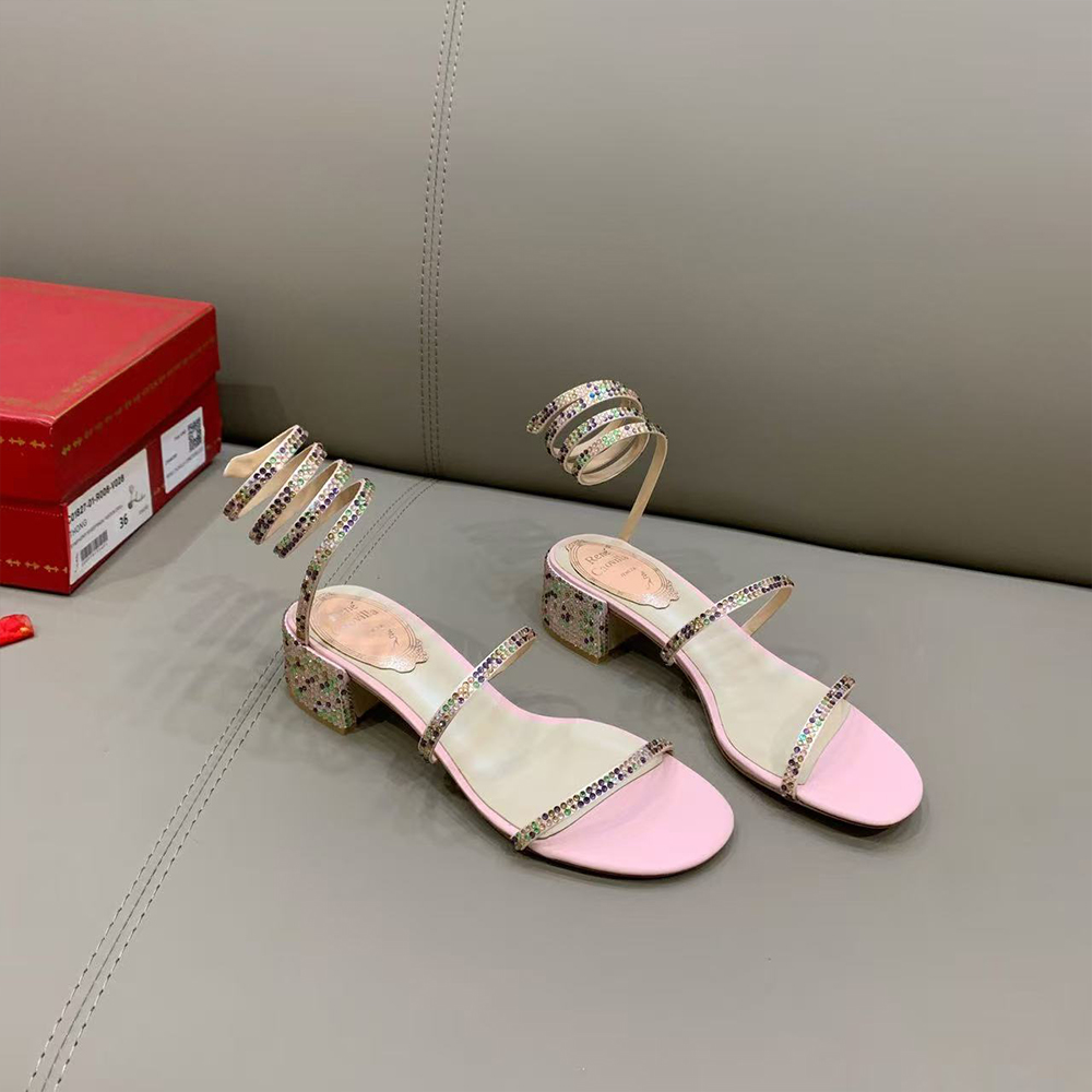 Rene Caovolla Juniper Metallic Sandals (Replica)