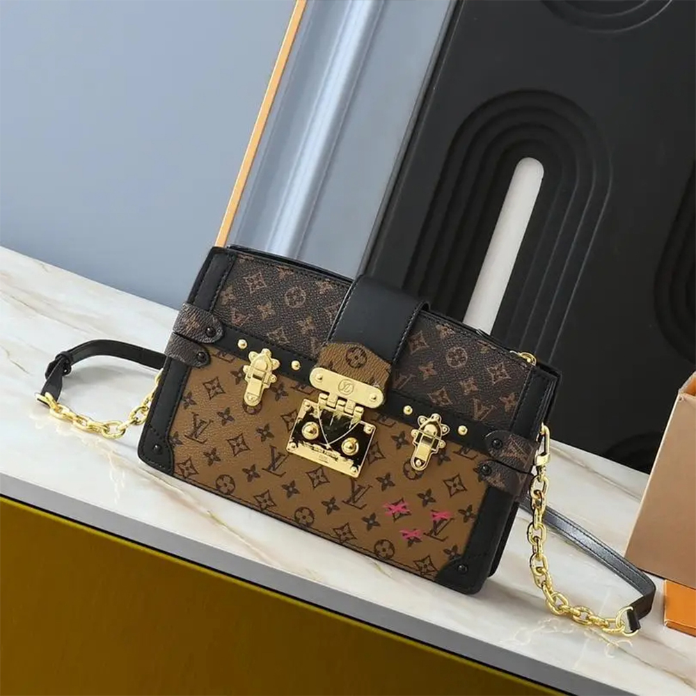 Louis Vuitton LV Trunk Clutch Box Bag Clutch Shoulder Crossbody Bag (Replica)