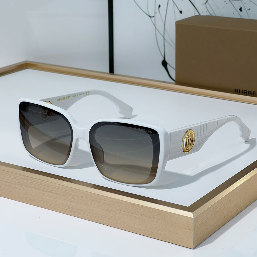 Buberry Mirror leg Hollowed out Logo Sunglasses Top quality (Replica)