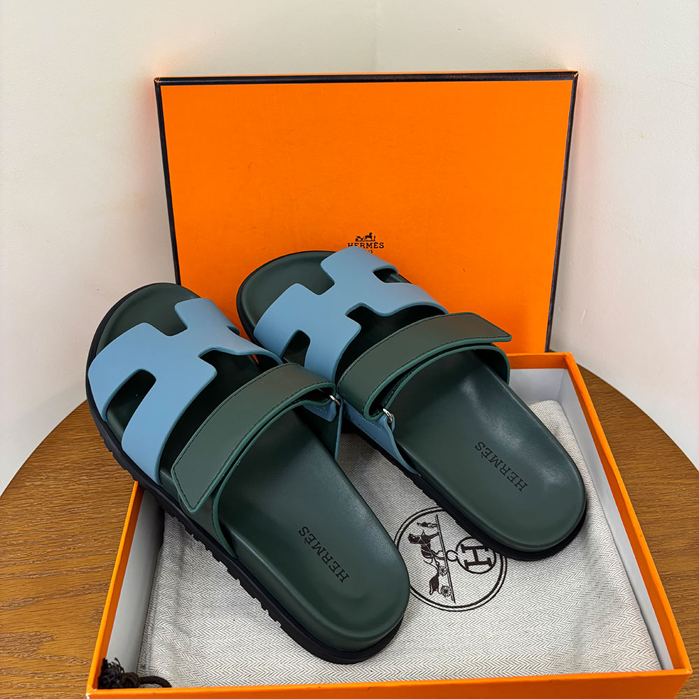 Hermès Chypre leather sandals （Replica）
