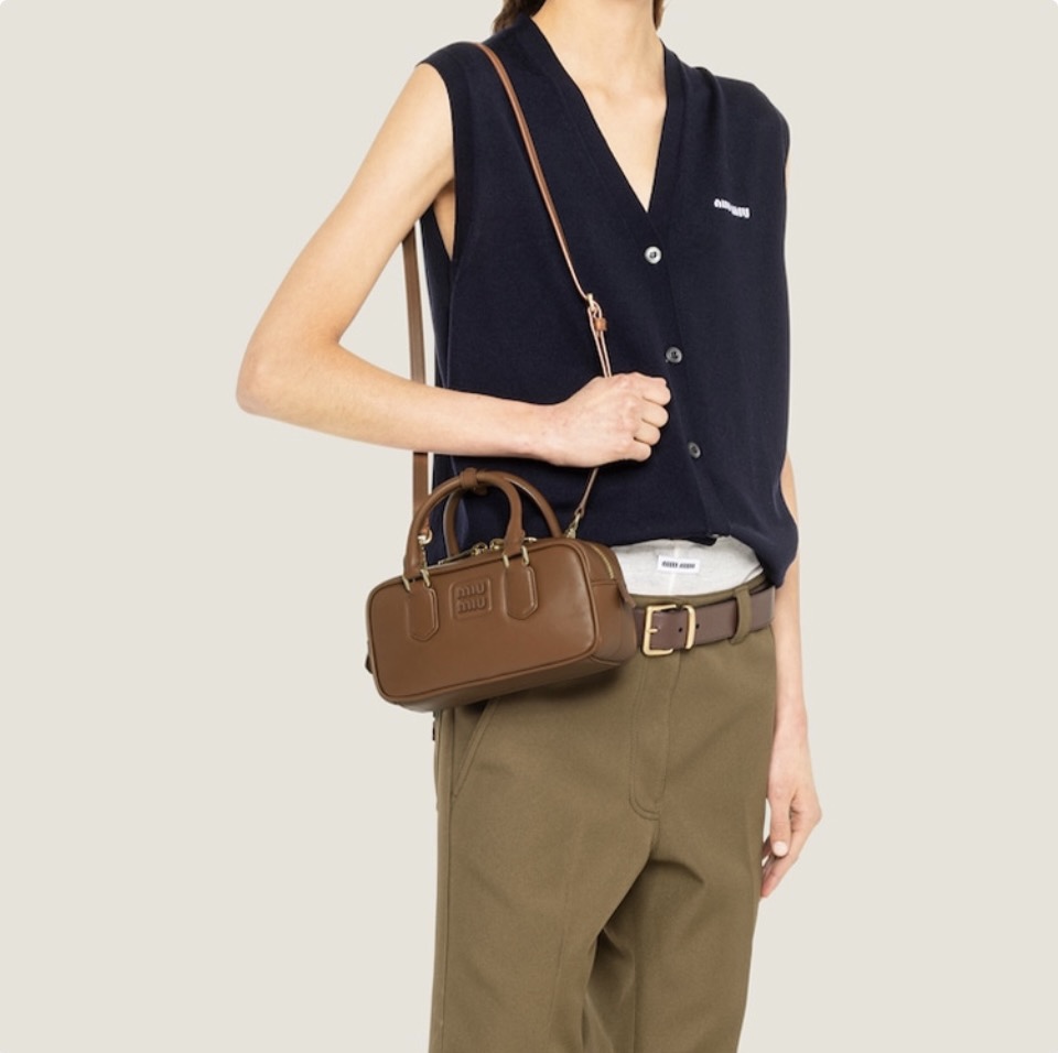 MIU MIU Arcadie Leather Handbag（Replica）