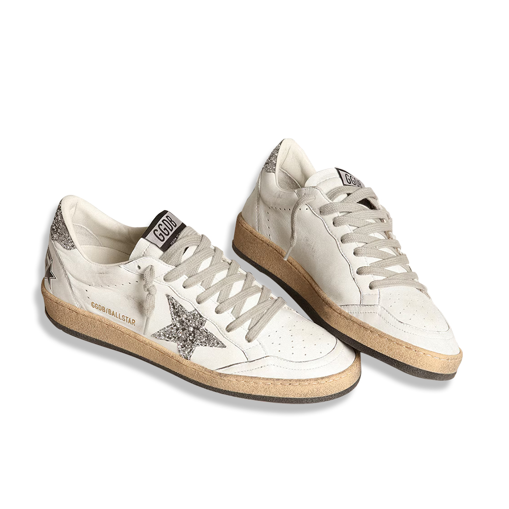 Golden Goose Ball Star Leather round-soled platform sneakers  (Replica)
