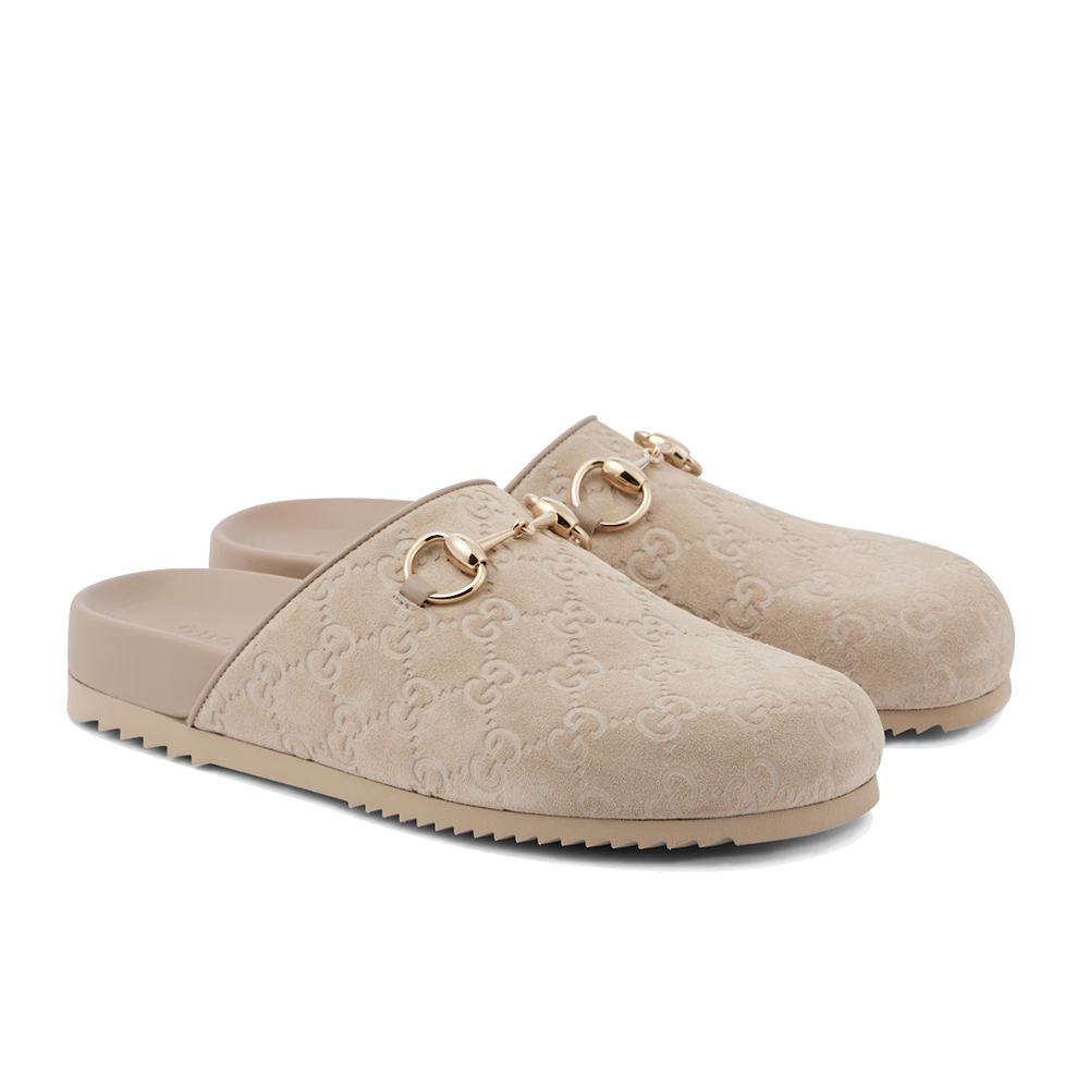 Gucci Horsebit GG suede mules (Replica)