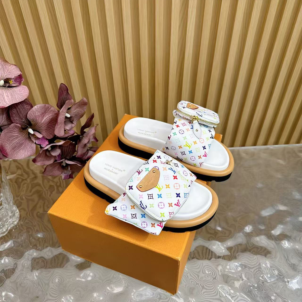 Louis Vuitton x Murakami Pool Pillow Flat Comfort Mule (Replica)