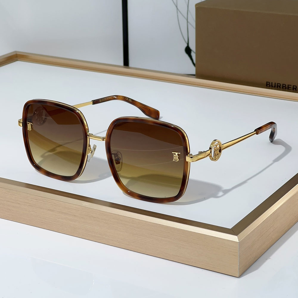 Buberry Slim Hollowed out Logo on Mirror legs Sunglasses Top quality (Replica)