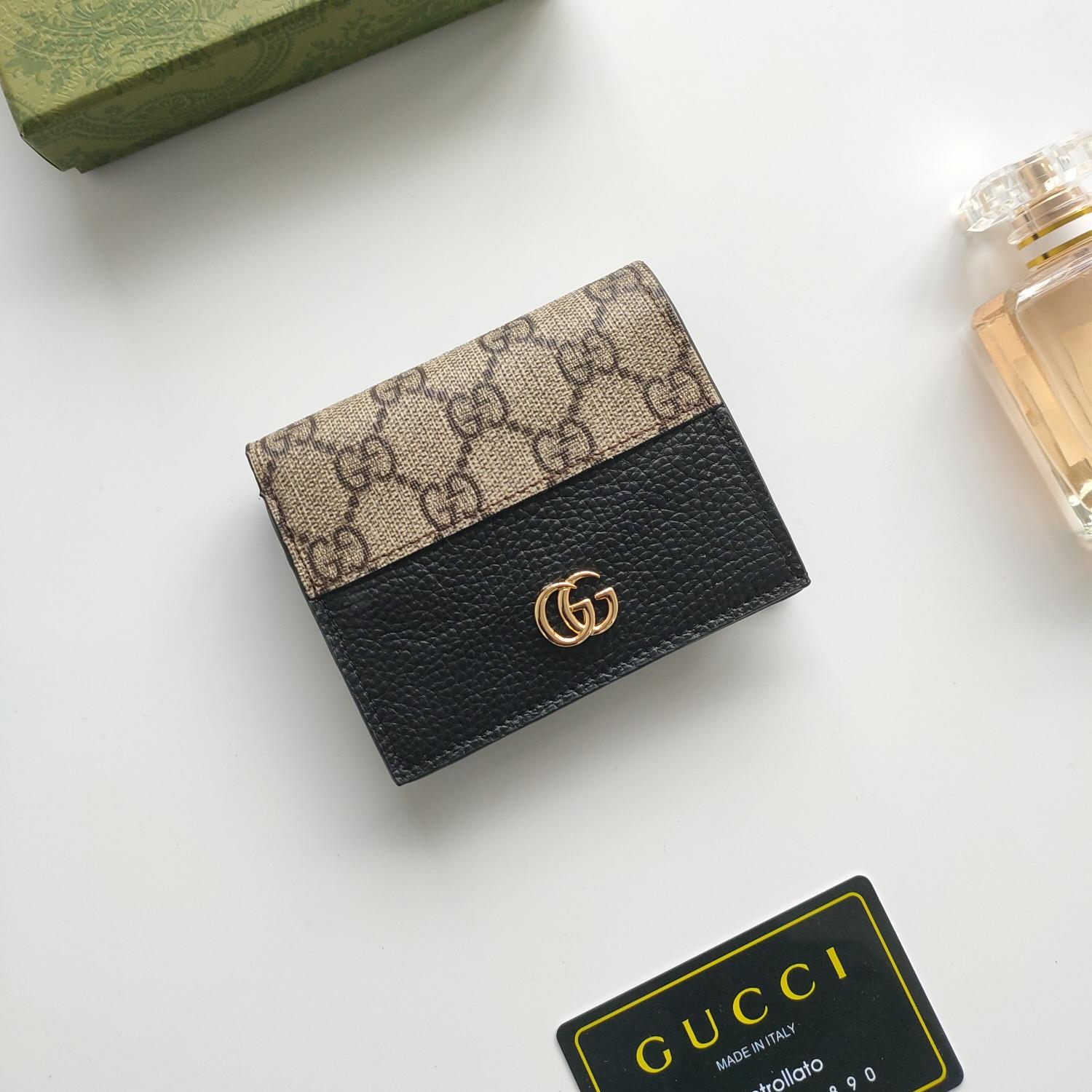 Gucci Unisex GG Marmont Card Case Wallet(Replica)