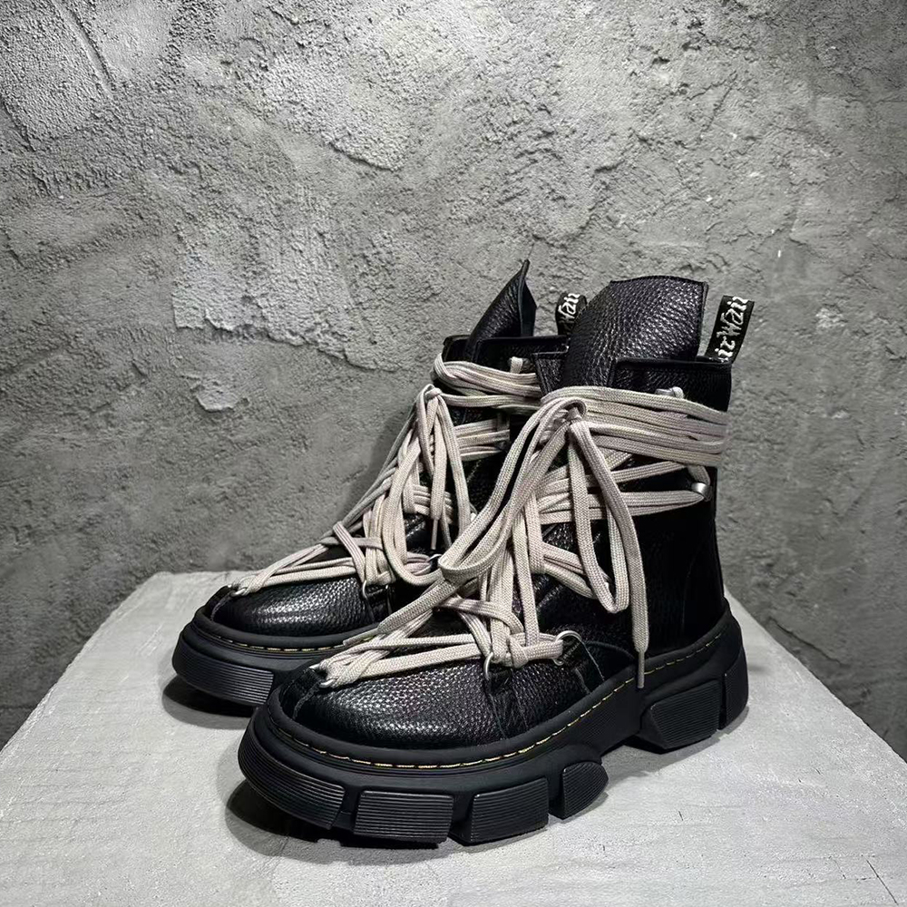 DR. MARTENS X RICK OWENS 1460 DMXL MEGALACE BOOT (Replica)
