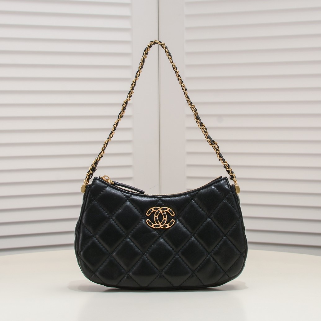 Chanel 23K Double C Hobo Chain Shoulder Bag Handbag（Replica）