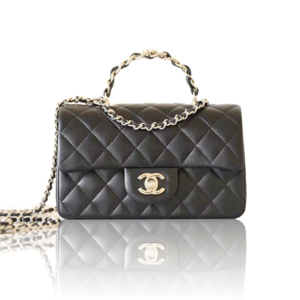 Chanel   bag with handle and flap bags （Replica）