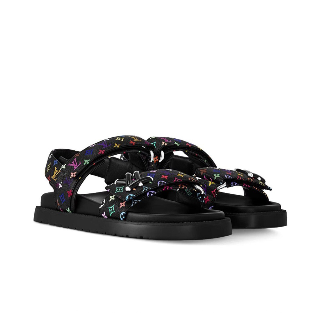 Louis Vuiton LV x TM lV Sunset Flat Comfort Sandal (Replica)