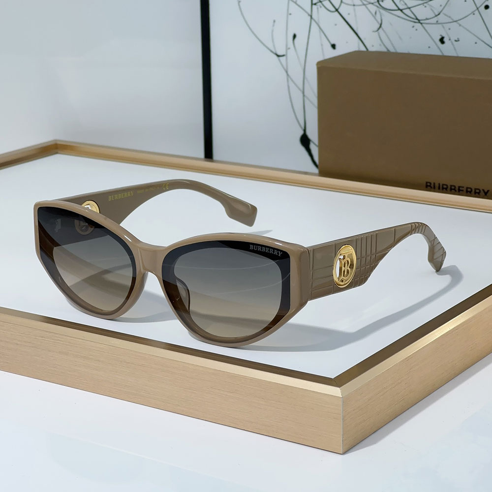 Buberry Mirror leg Hollowed out Logo Sunglasses Top quality (Replica)