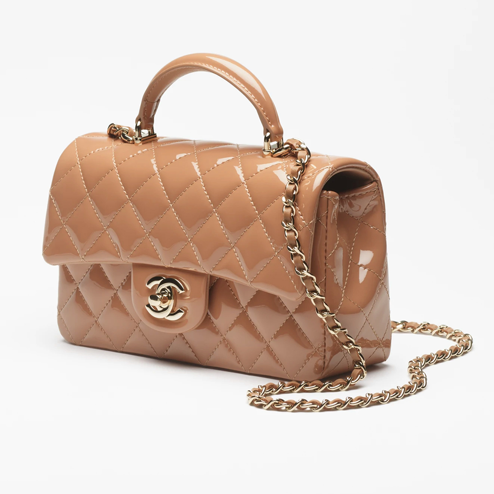 Chanel Mini Classic Handbag With Top Handle