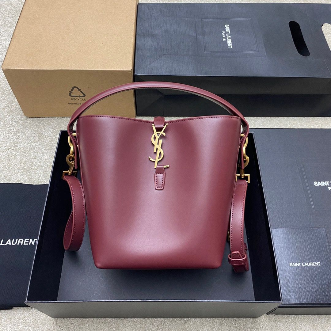 Saint Laurent YSL LE 37 Small in Shiny Leather