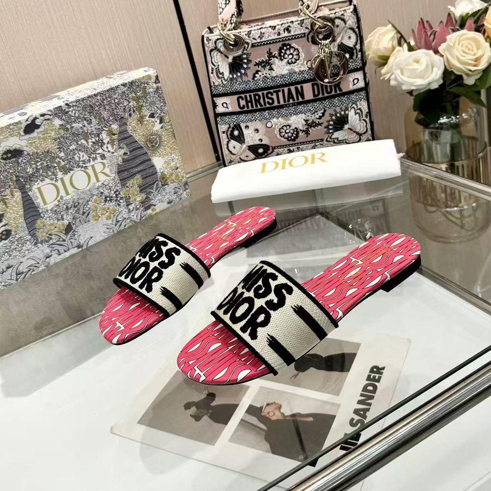 Dior Dway Miss Dior Allover Motif Sandals (Replica)