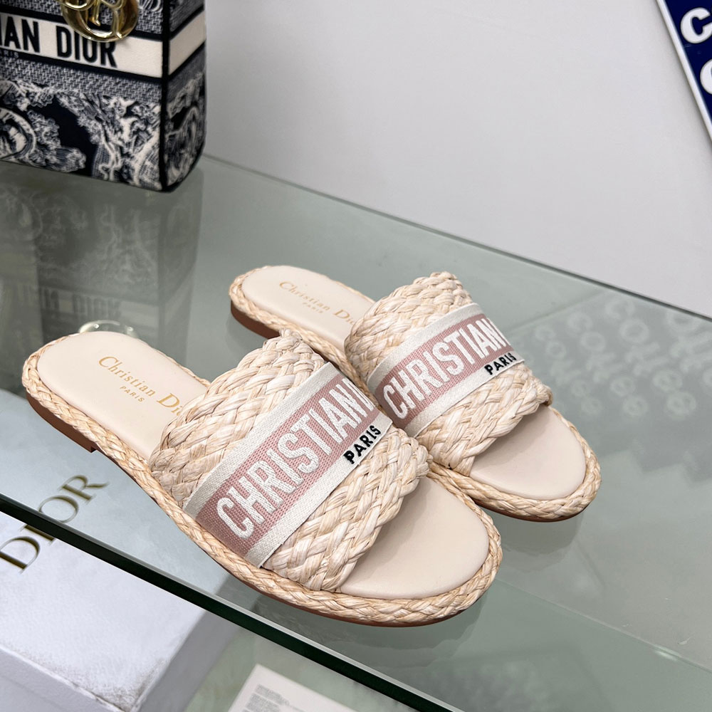 Dior knit Word Comfortable Fashion Flip-flops Slide Sandal (Replica)
