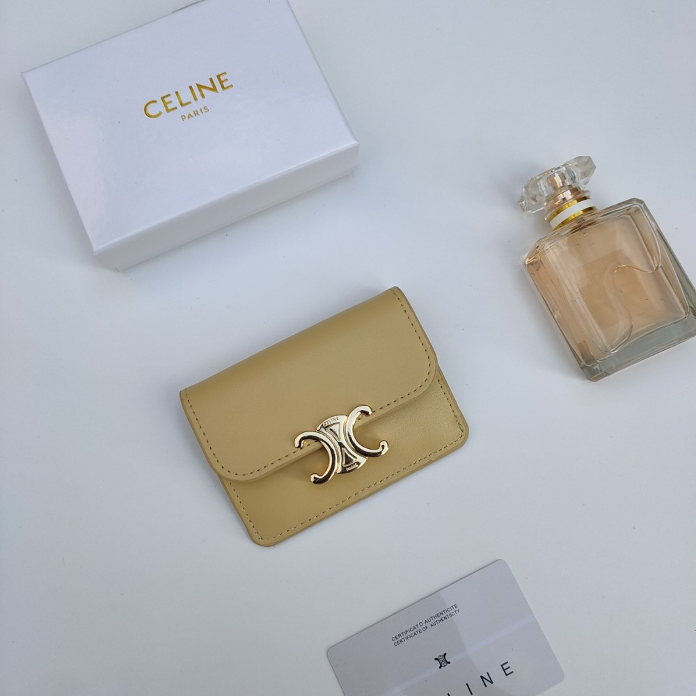 Celine Triomphe Leather card bag (Replica)