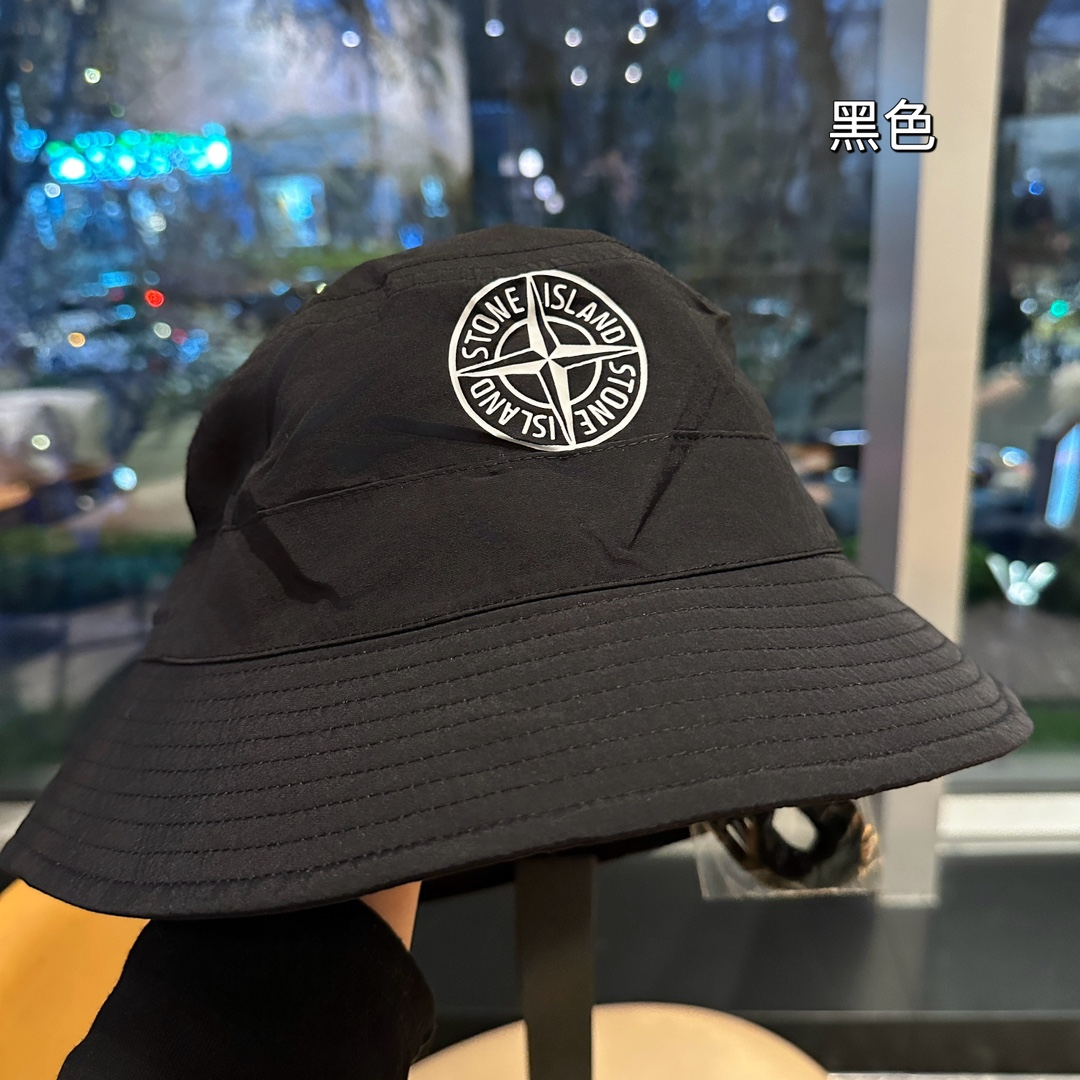 Stone Island Quick-drying Fabric Drawstring Basin Hat Sunhat (Replica)