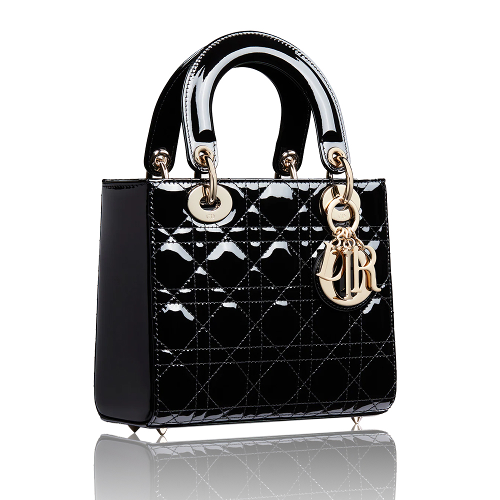 Dior Small Lady Bag - Lacquered Calfskin (Replica)