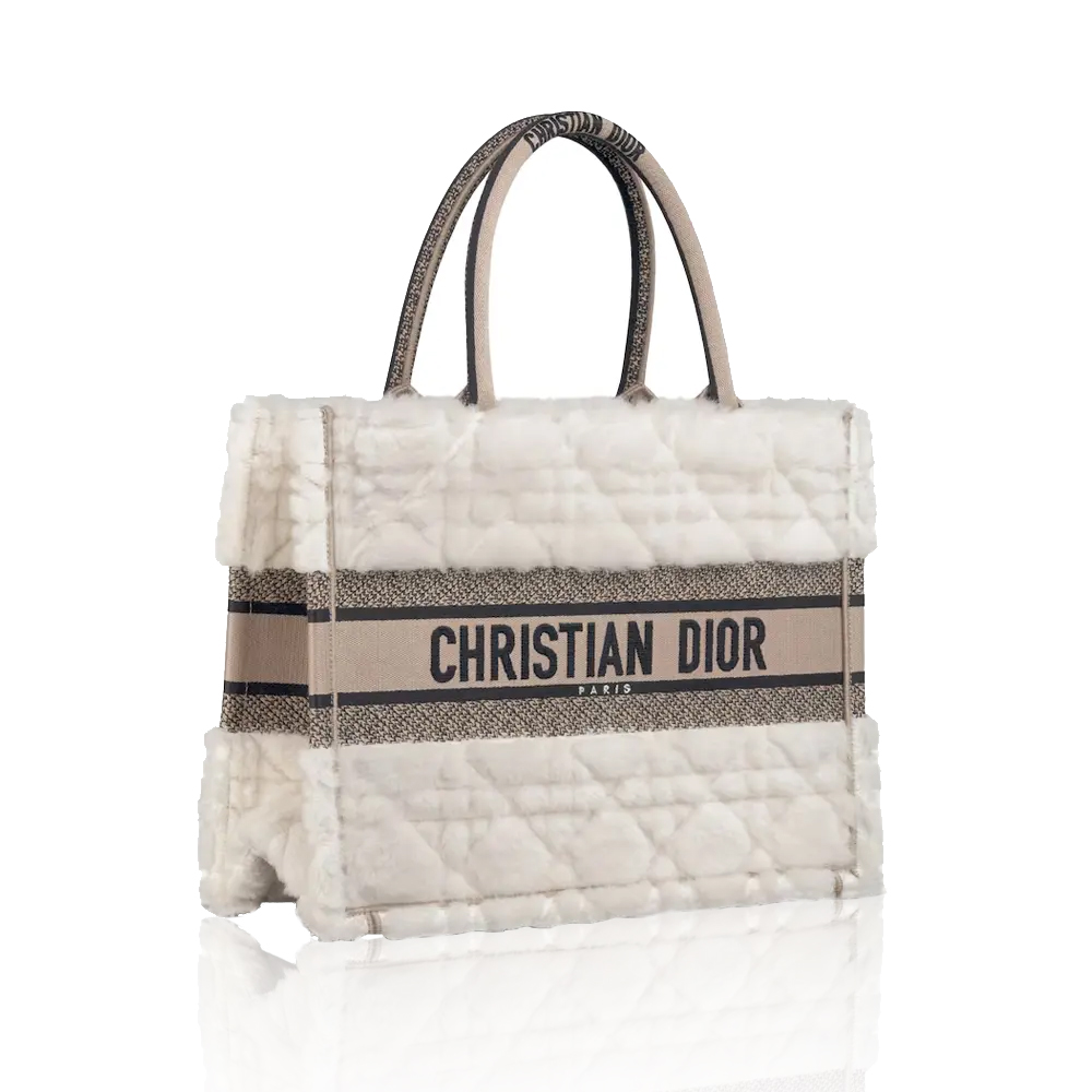 Dior Shearling Book Tote Medium Large Size (Replica)