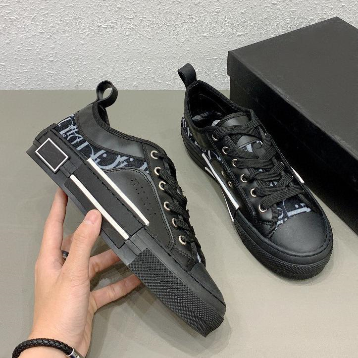 Dior B23 Black Boutique Fashion Skateboard Canvas