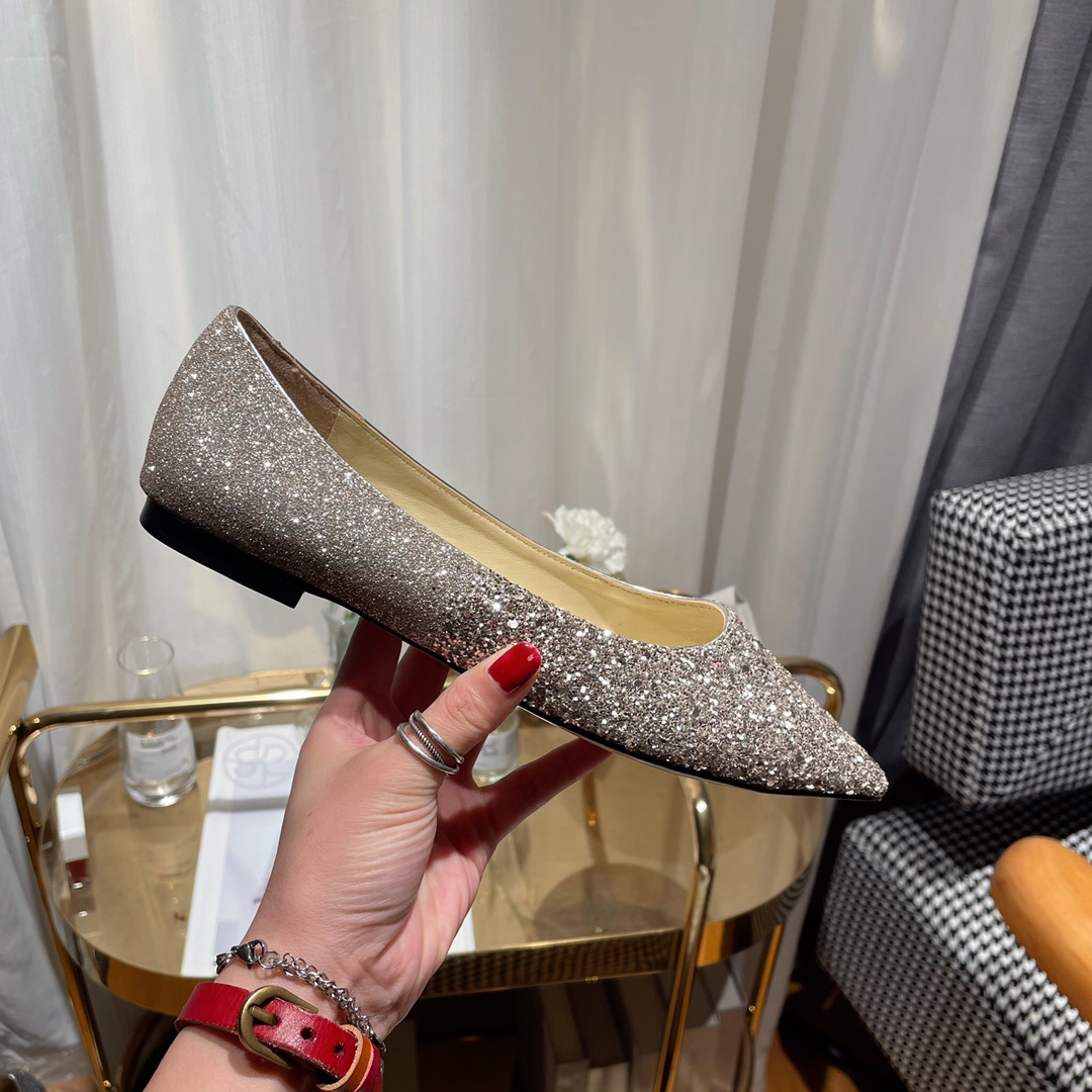 Jimmy Choo Love Flat cusp  Slide Sandal (Replica)