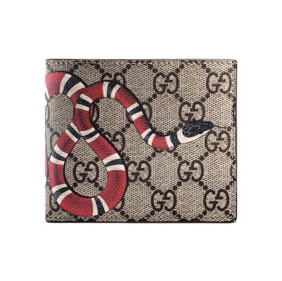 Gucci Unisex GG Supreme Printed Short Wallet（Replica）