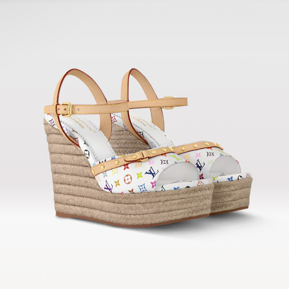 Louis Vuitton LV x TM HELIOS Wedge Sandals (Replica)