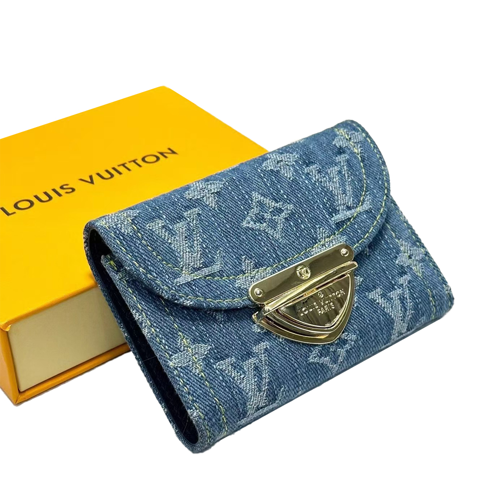 Louis Vuitton LV Monogram Jacquard Denim Money Clip （Replica）