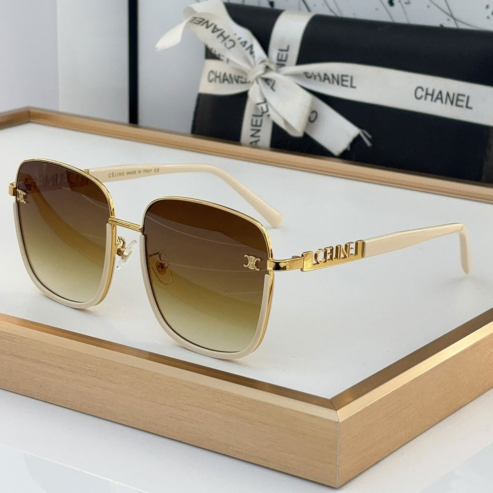 Celine Mirror leg Stereoscopic Logo sunglasses Top quality (Replica)