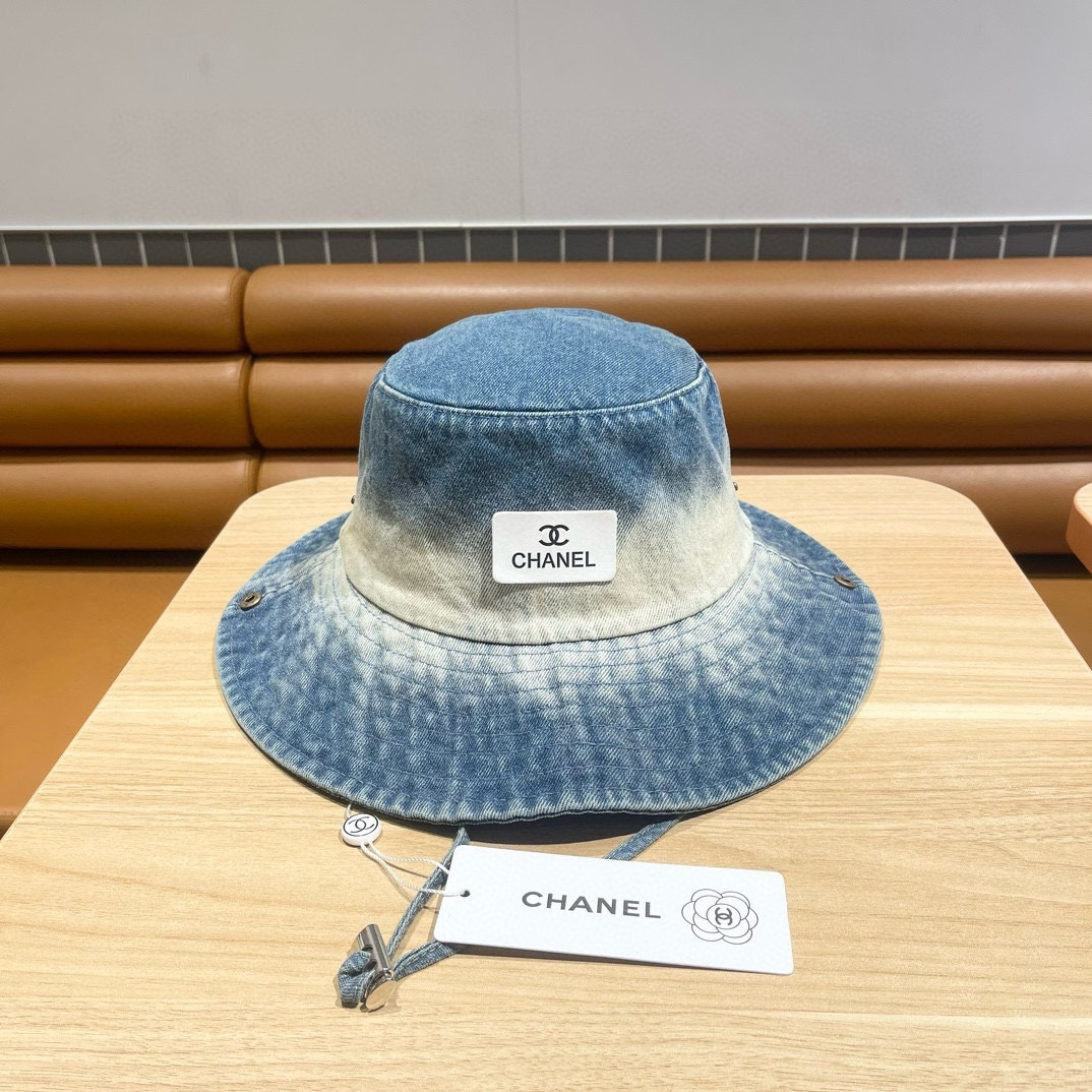 Chanel Tie Dye Old Cowboy Fisherman Hat Sunhat （Replica）