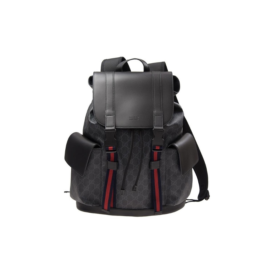 Gucci Striped Webbing Backpack (Replica)
