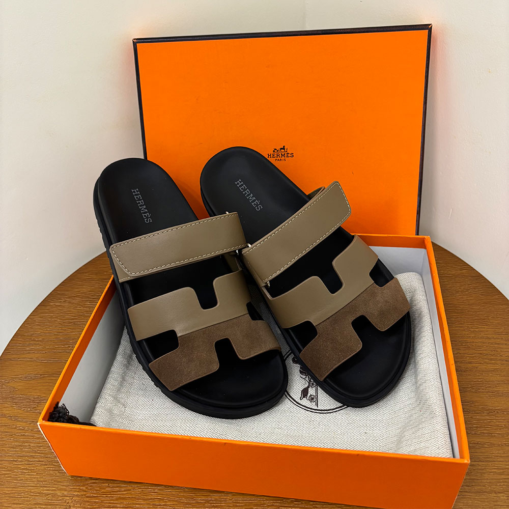 Hermès Chypre leather sandals （Replica）